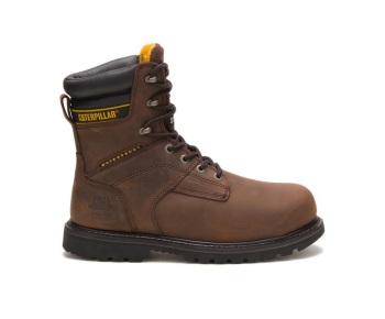 Caterpillar Work Boots South Africa Salvo 8" Waterproof Steel Toe Thinsulate™ Dark Brown - Cat Boots For Men - FX4361872